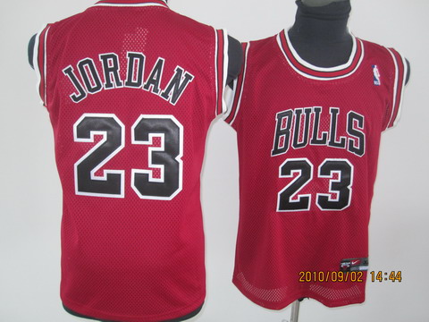 NBA Kids Chicago Bulls 23 Michael Jordan Authentic Red Youth Jersey